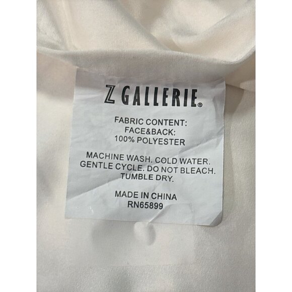 Z Gallerie Peacock Floral Pillowcases Set of 2 Chinoiserie Ivory 22x28 - Picture 5 of 7